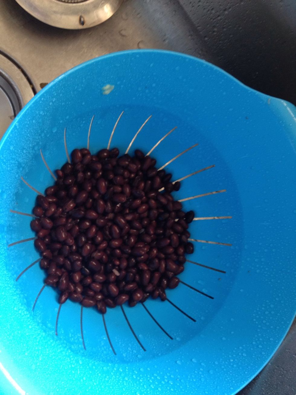 Rinse and drain beans