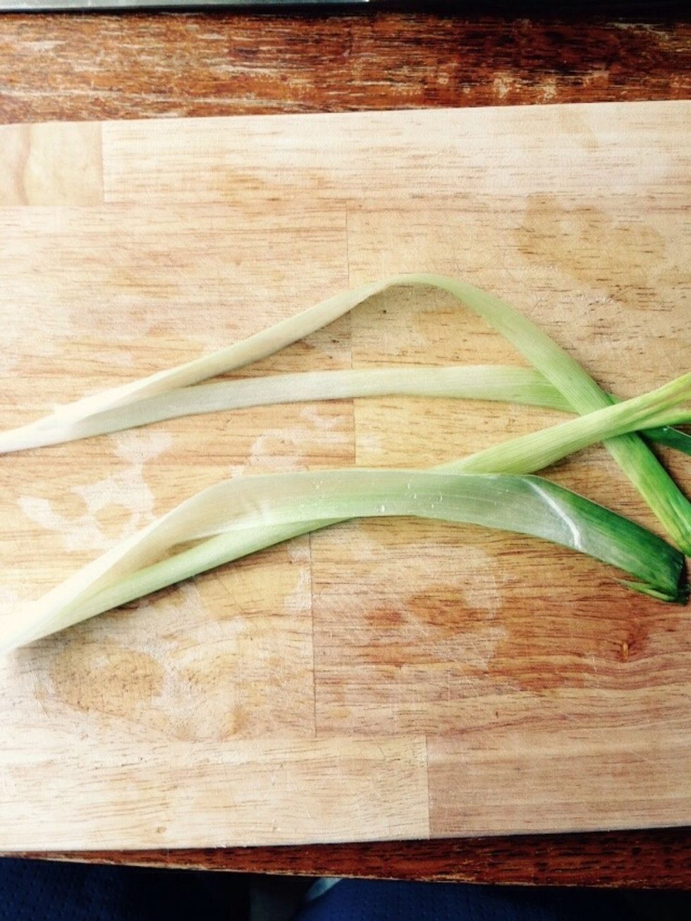 Rinse it and cut it in 1.5cm strips