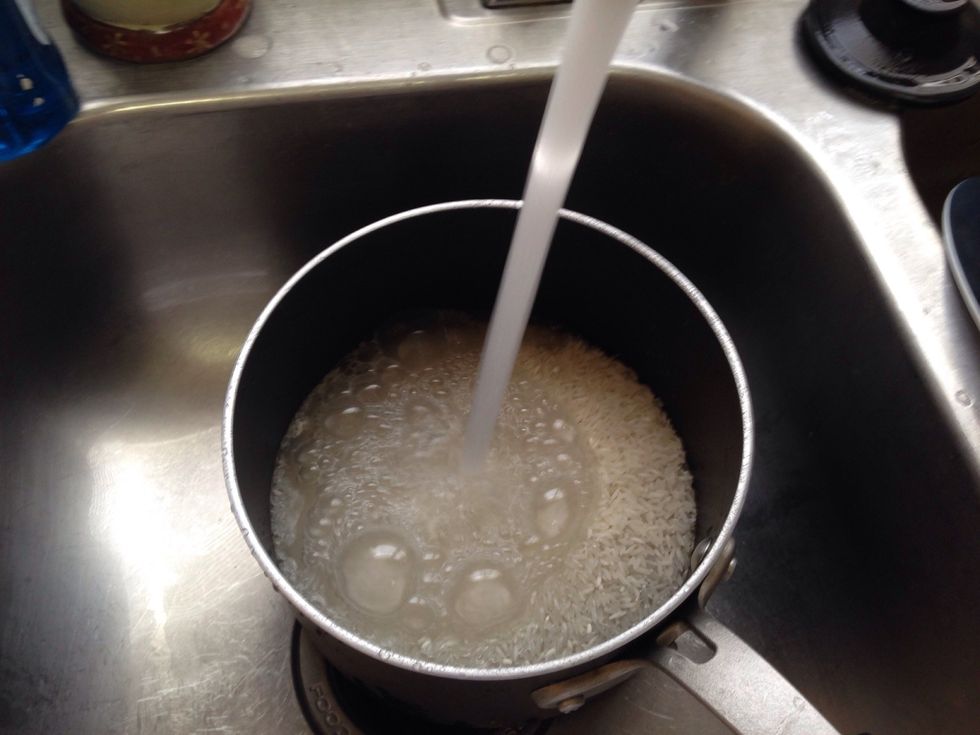 Rinse rice
