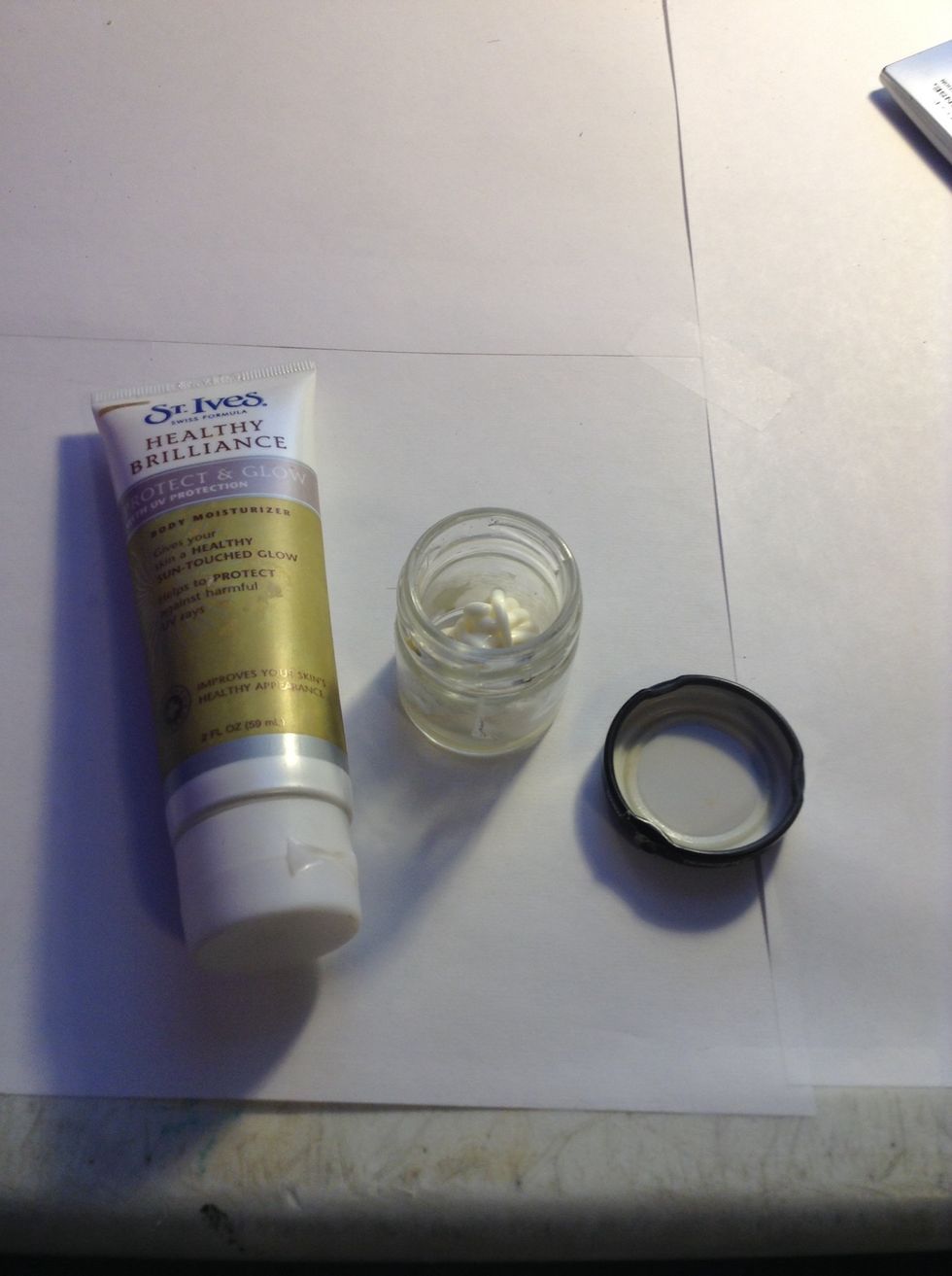 Rinse the jar thoroughly. Then add in that moisturizer.