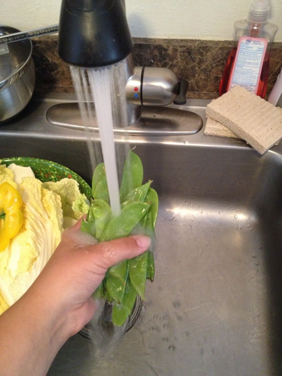 Rinse under cold water.