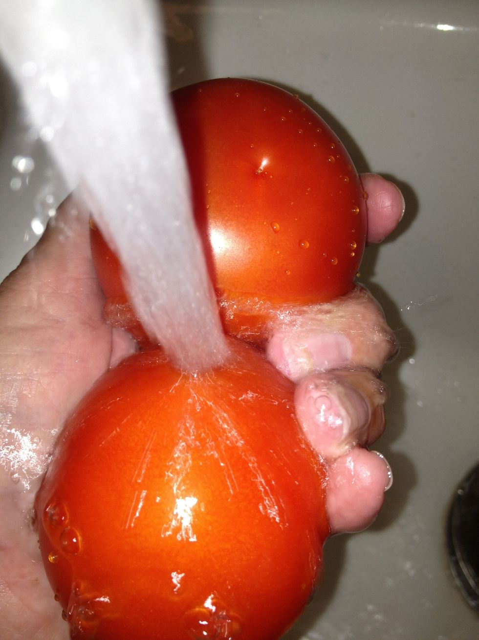 Rinse well (wash your hands too as the vines are toxic you don't want to rub your eyes).