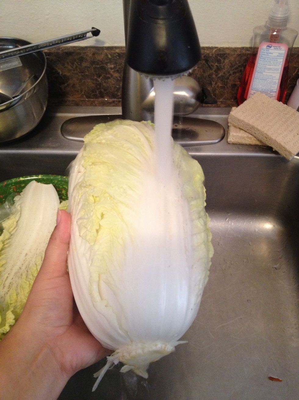 Rinse well with cold water.