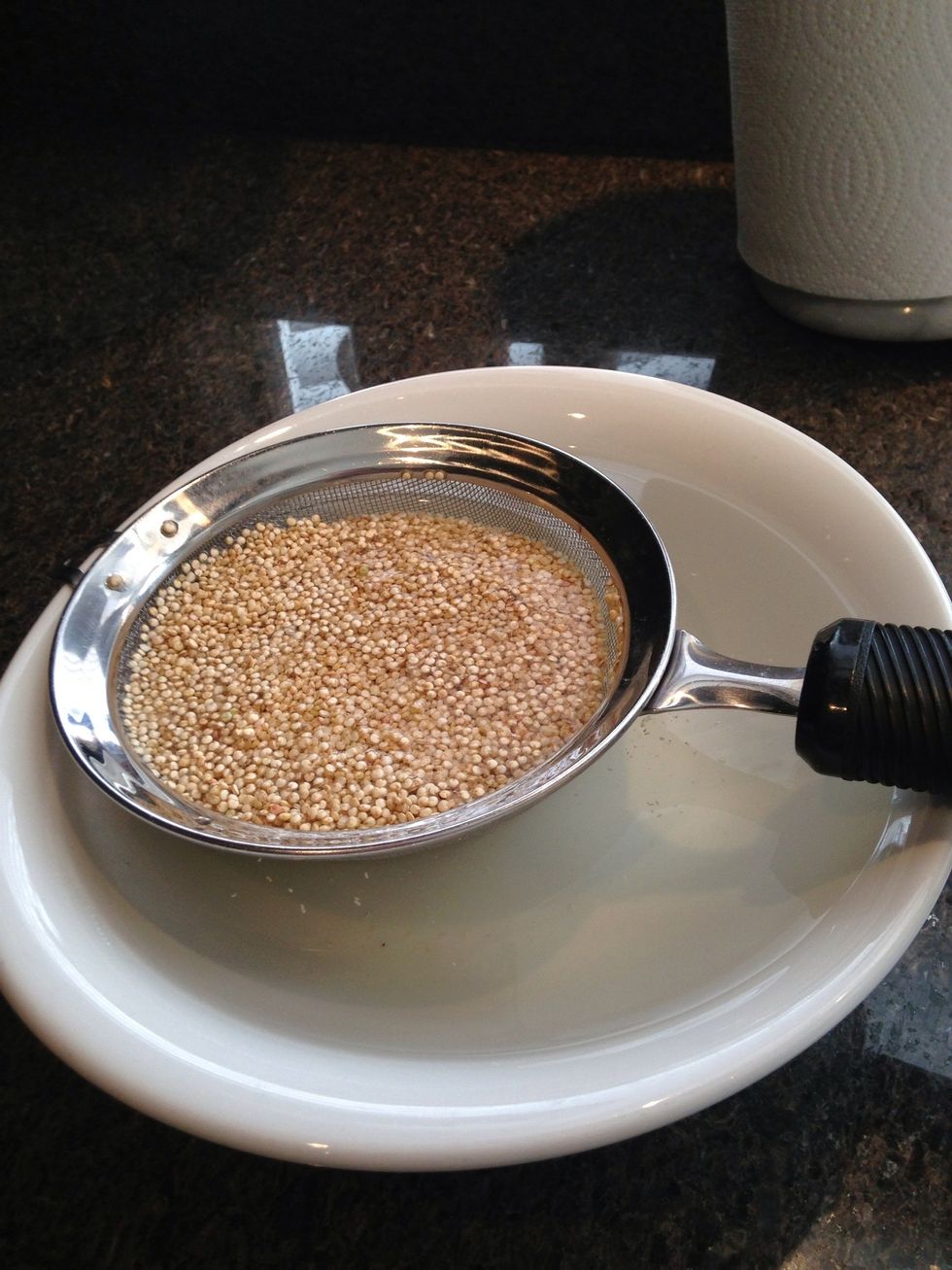 Rinse your quinoa one more time, and change the water