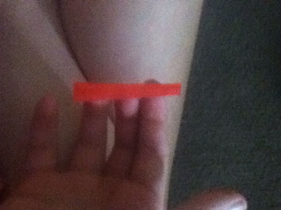 Rip off a skinny piece for the middle