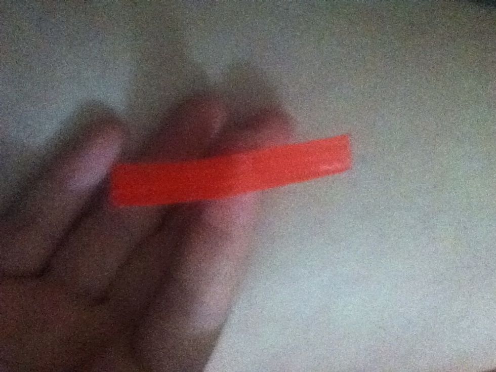 Rip off a skinny piece