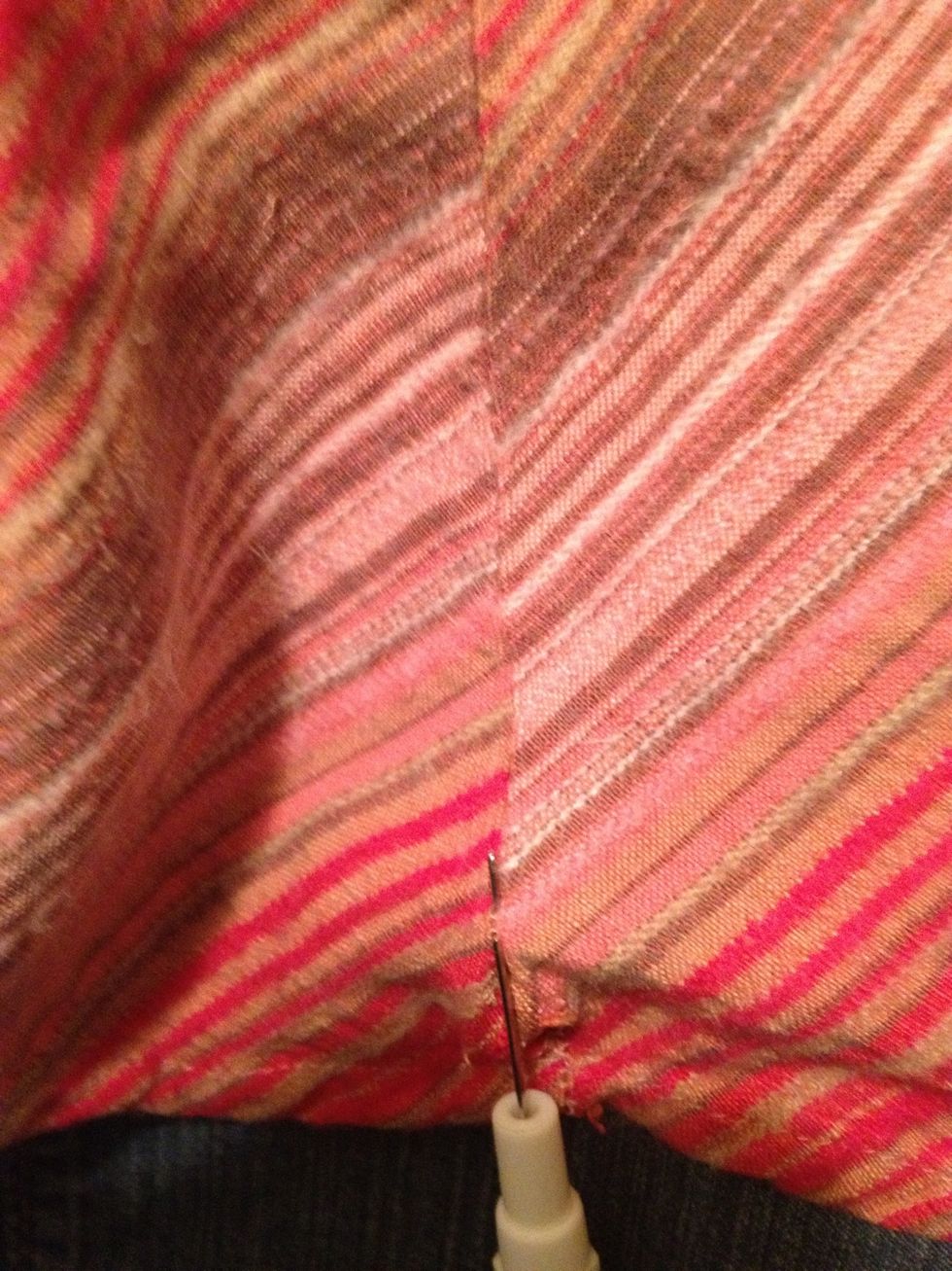 Rip out side seems with Mr Seam ripper. This can be a little tedious.