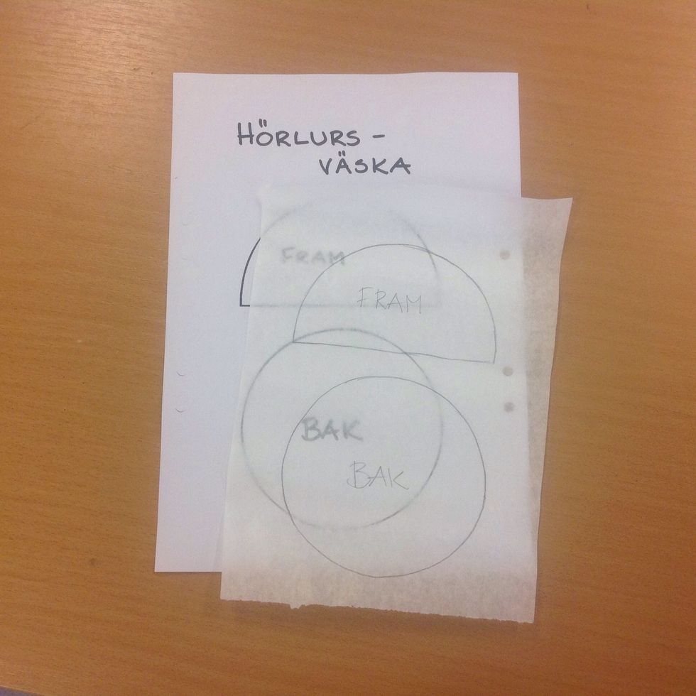 Rita av m\u00f6nstret p\u00e5 m\u00f6nsterpapper.