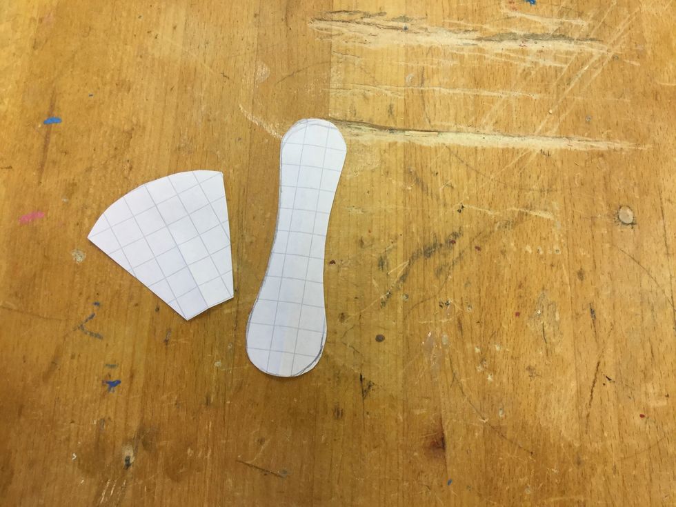 Rita av mallarna i mall-l\u00e5dan eller rita egna, ett huvud och ett handtag.