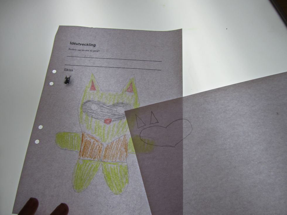 RITA DETALJERNA N\u00c4RA VARANDRA I H\u00d6RNET P\u00c5 PAPPRET.