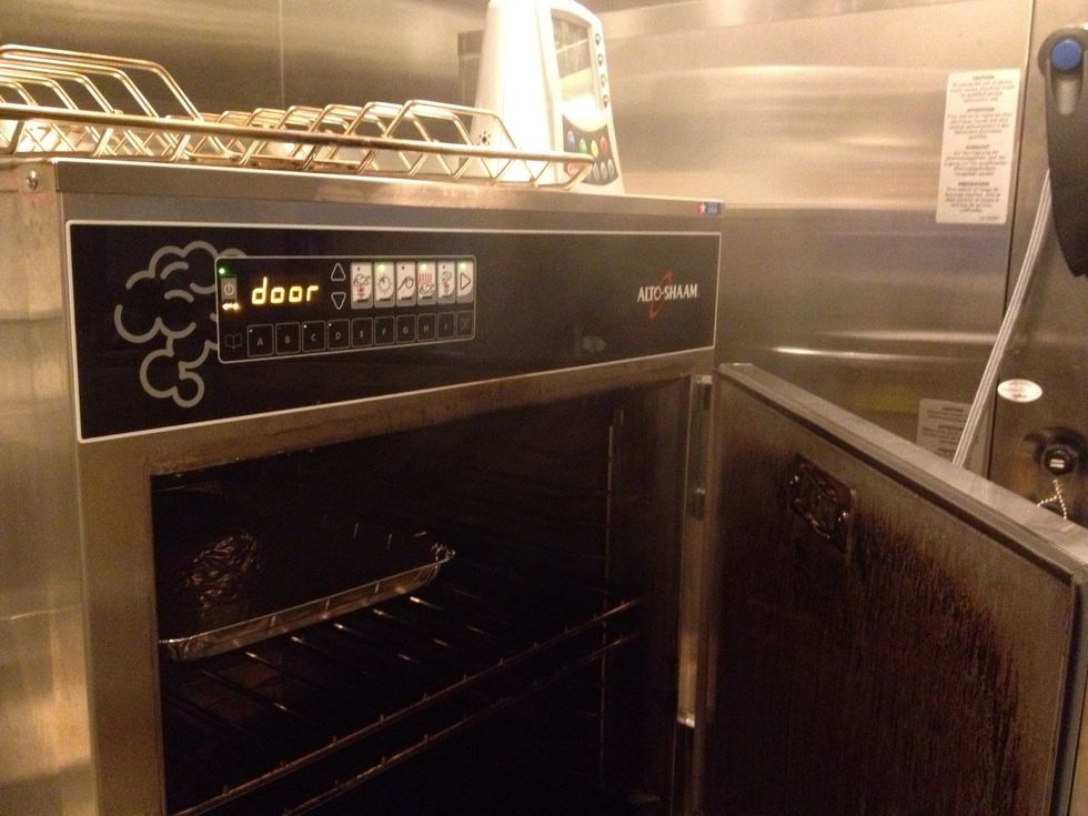 Roast and smoke for 90 minutes.