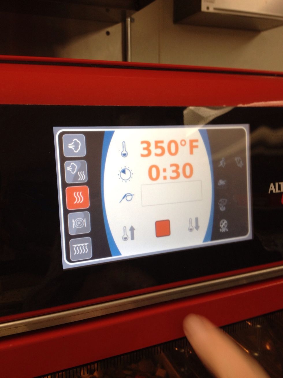 Roast at 350F (177C) for 30 min in convection mode.