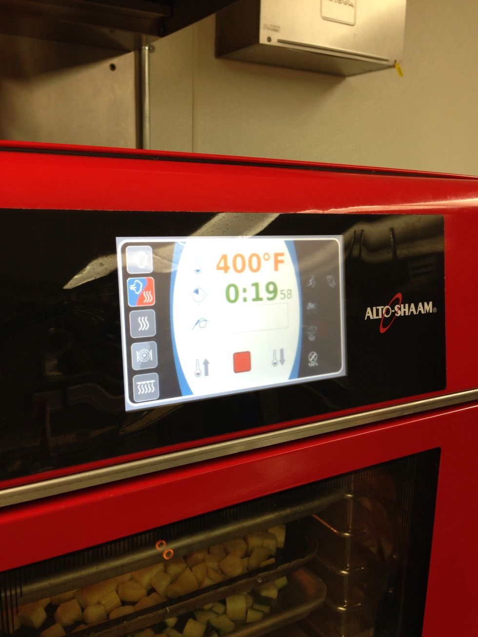 Roast at 400F (204C) for 20 min with the browning level set to 4.