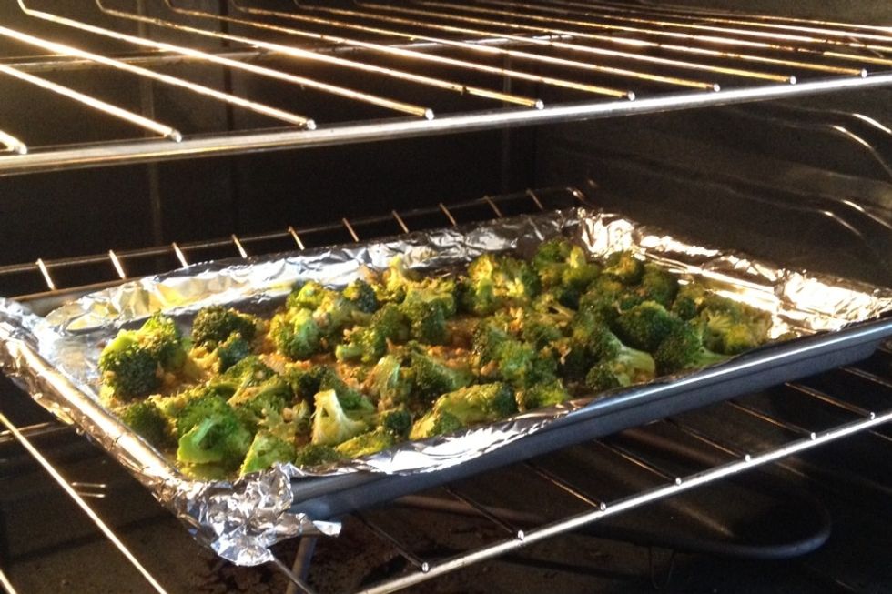 Roast in the oven for 15 to 20 minutes, until the edges are crisp.