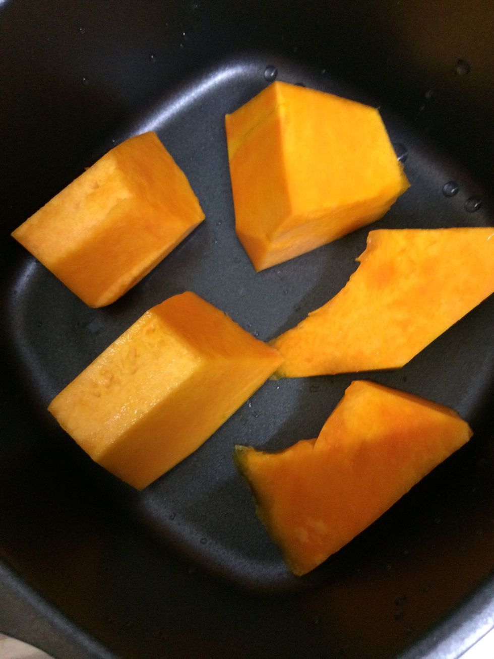 Roast the pumpkins for 20 minutes