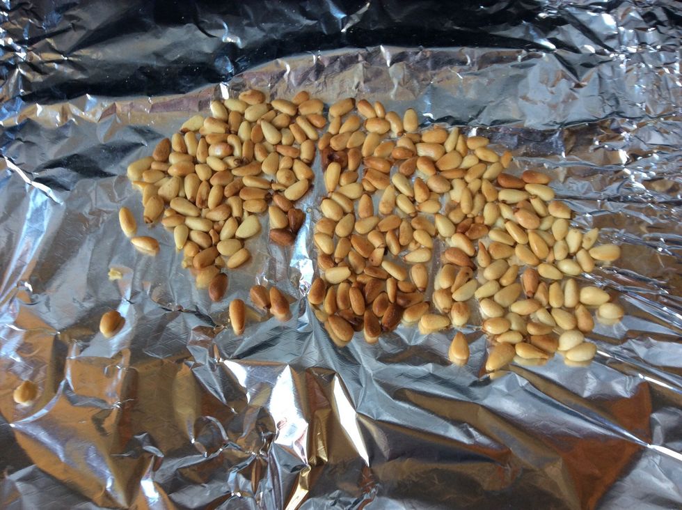 Roast them for a few minutes until golden