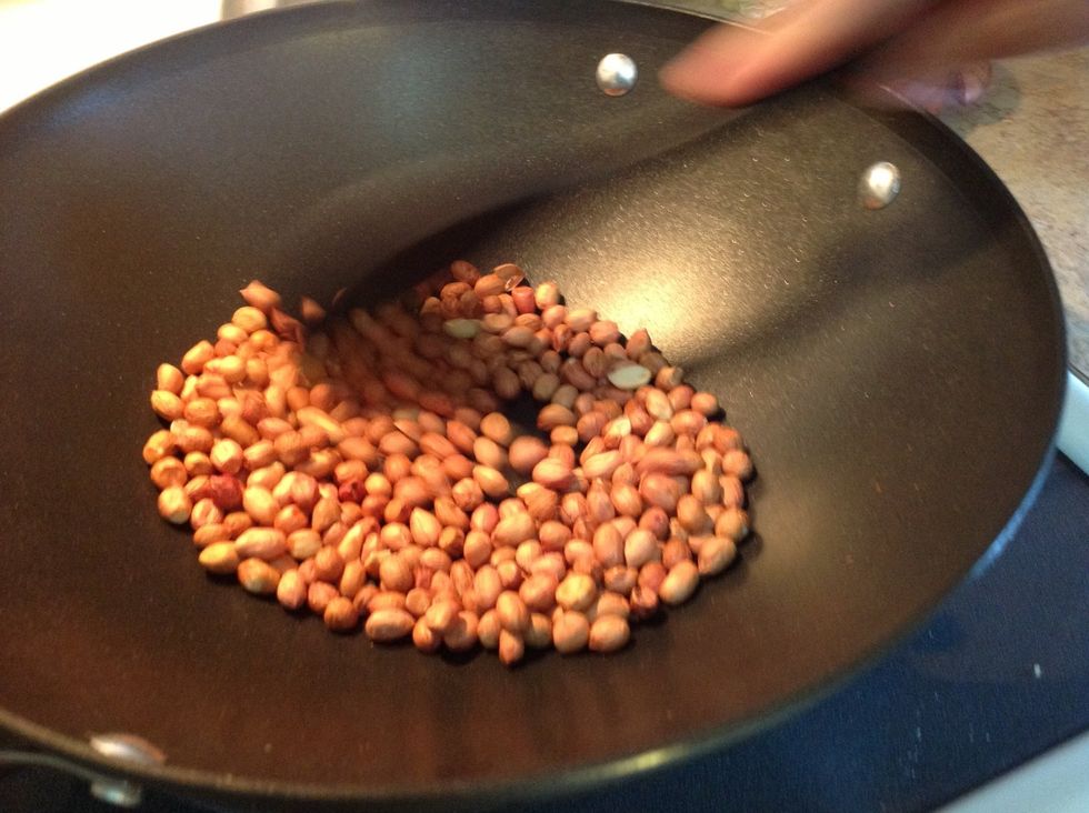 Roast them until they are brown, you will be able to smell them