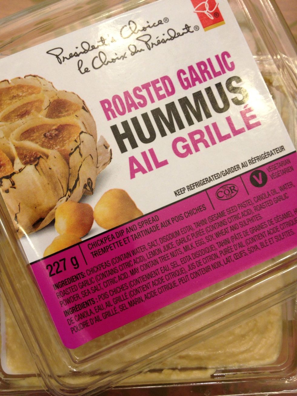 Roasted garlic hummus that is. So good!