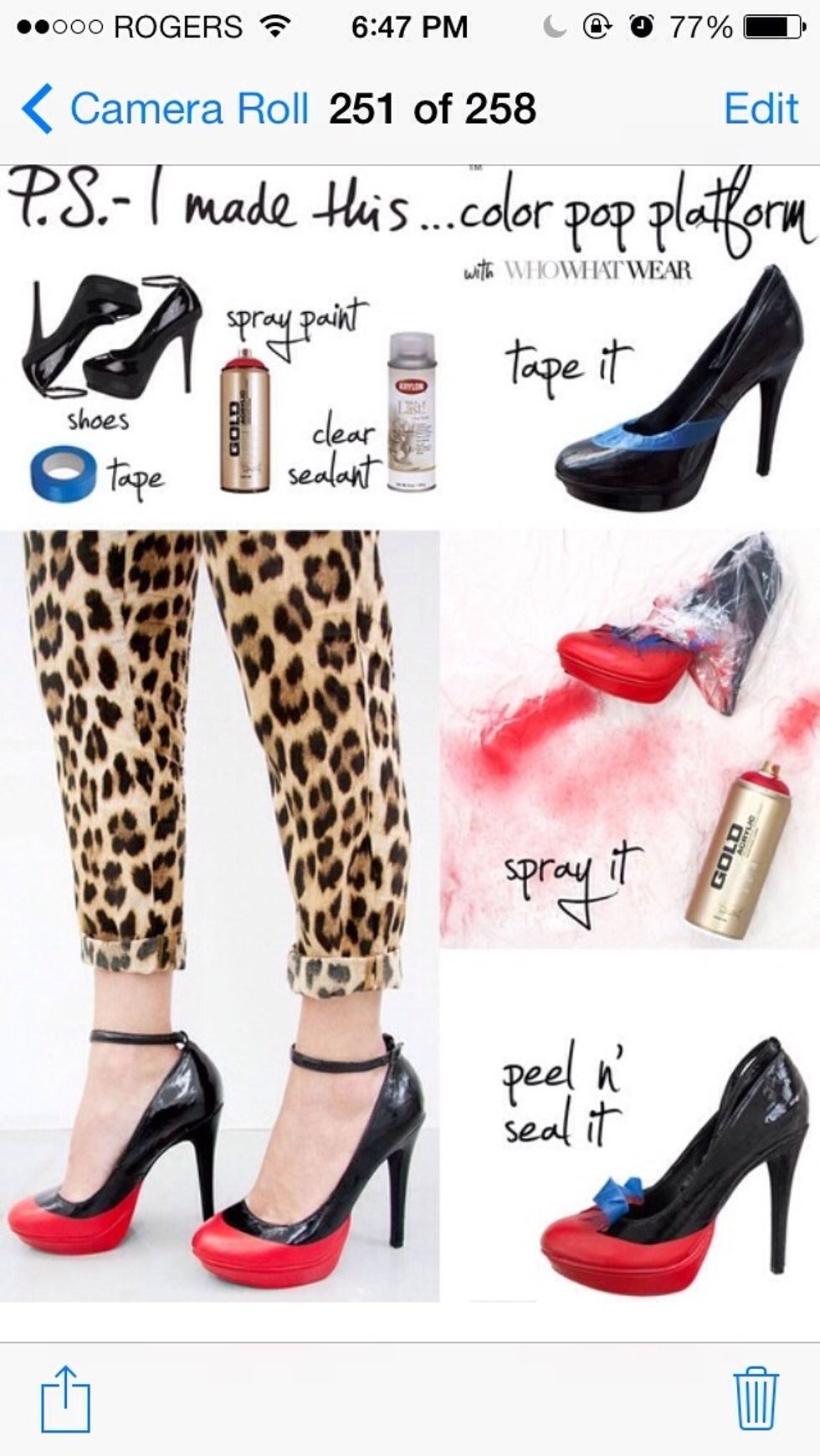 Rock your newly coloured heels \ud83d\udc60