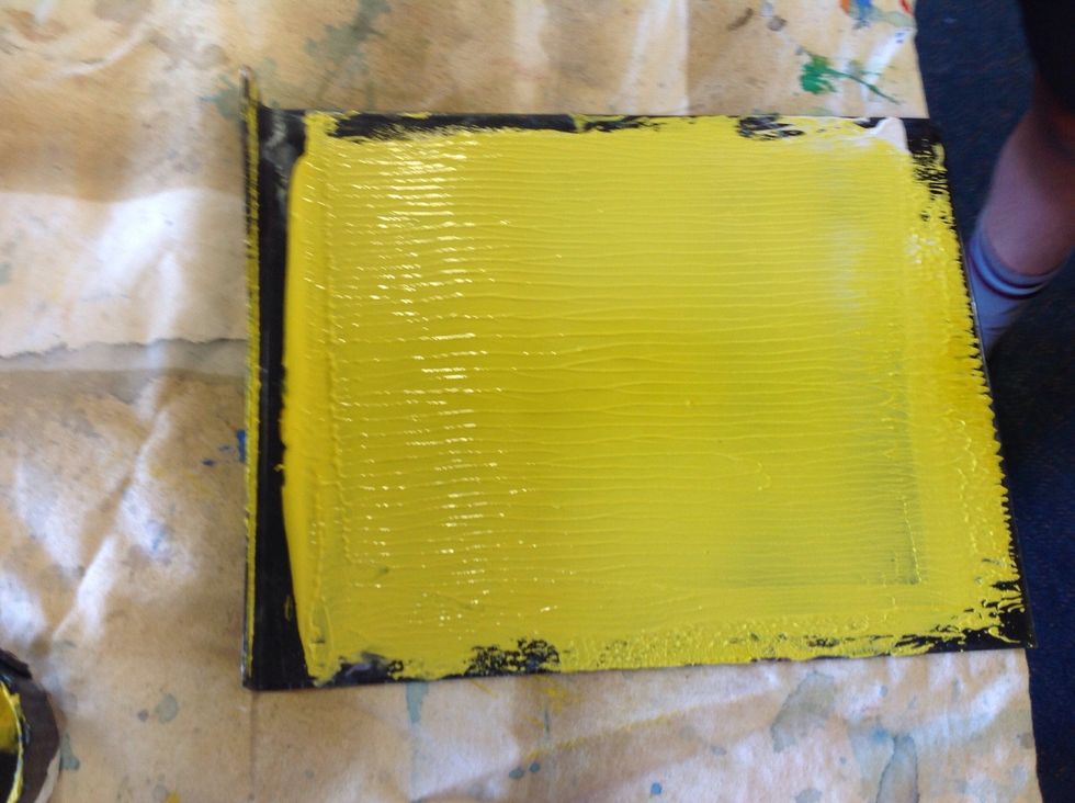 Role the first colour of your Lino