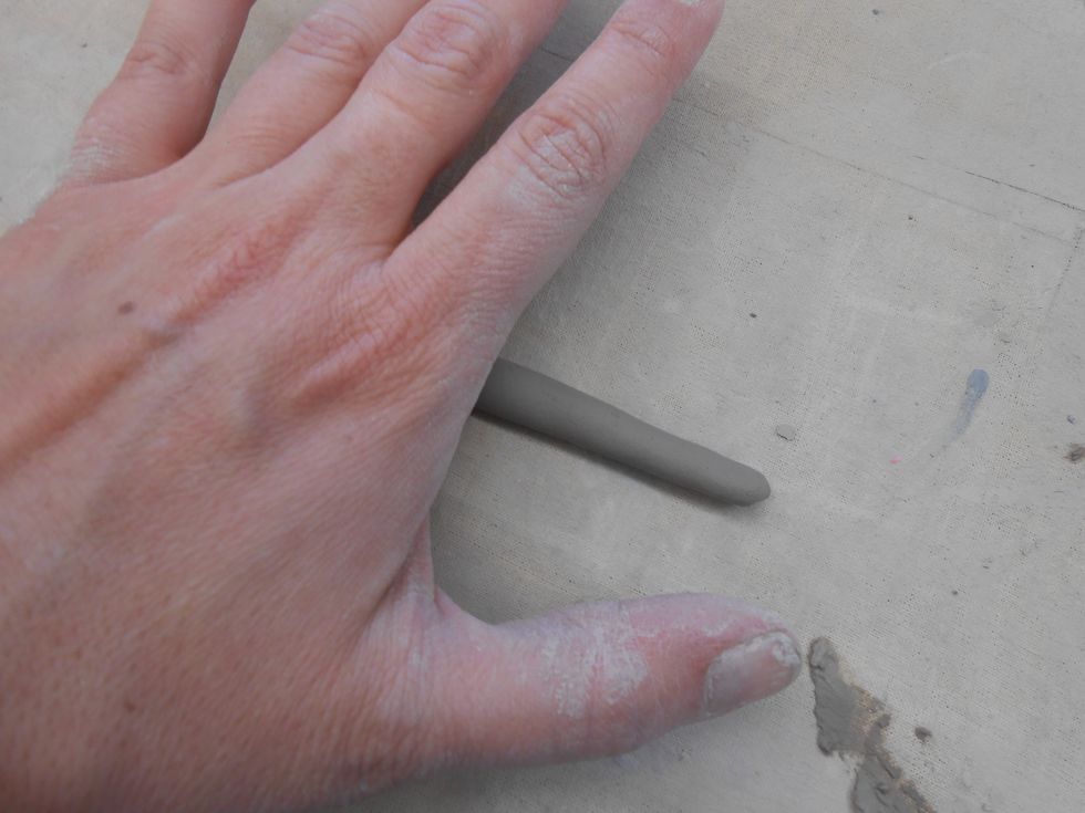 roll a coil, make sure it is very moist that way it will be easier to work with it it is all dried out it will not blend in well to the pod