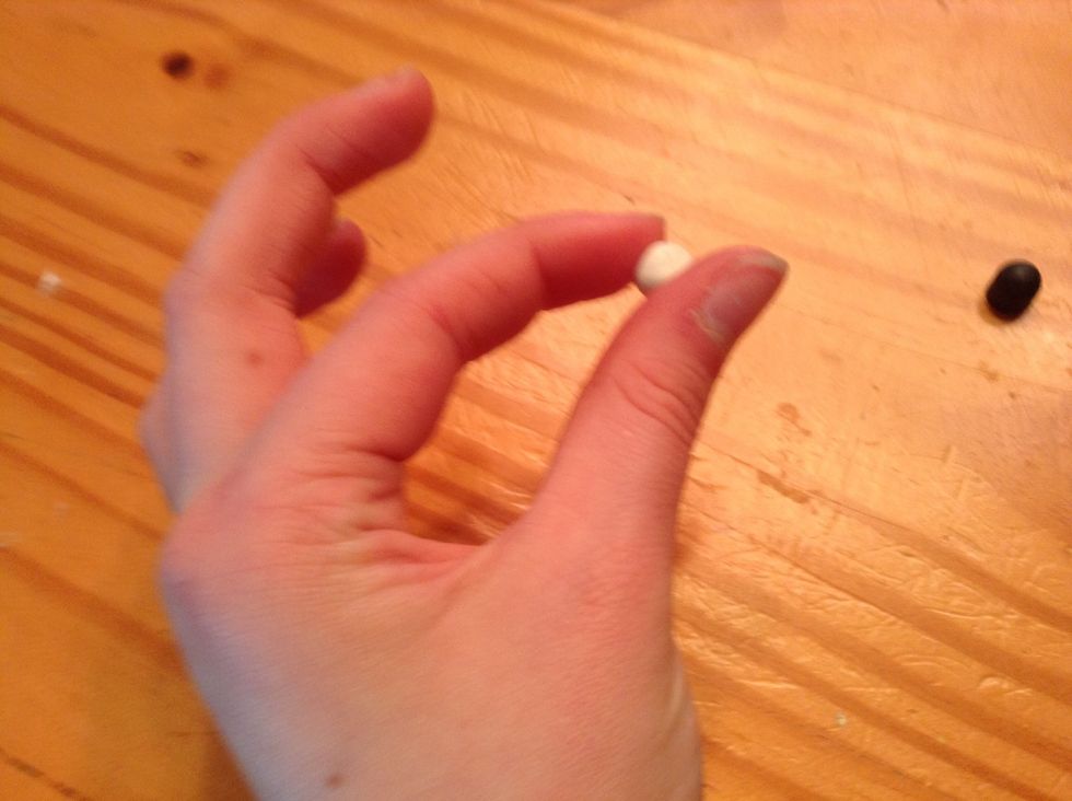 Roll a nice sized ball of air dry clay!!!