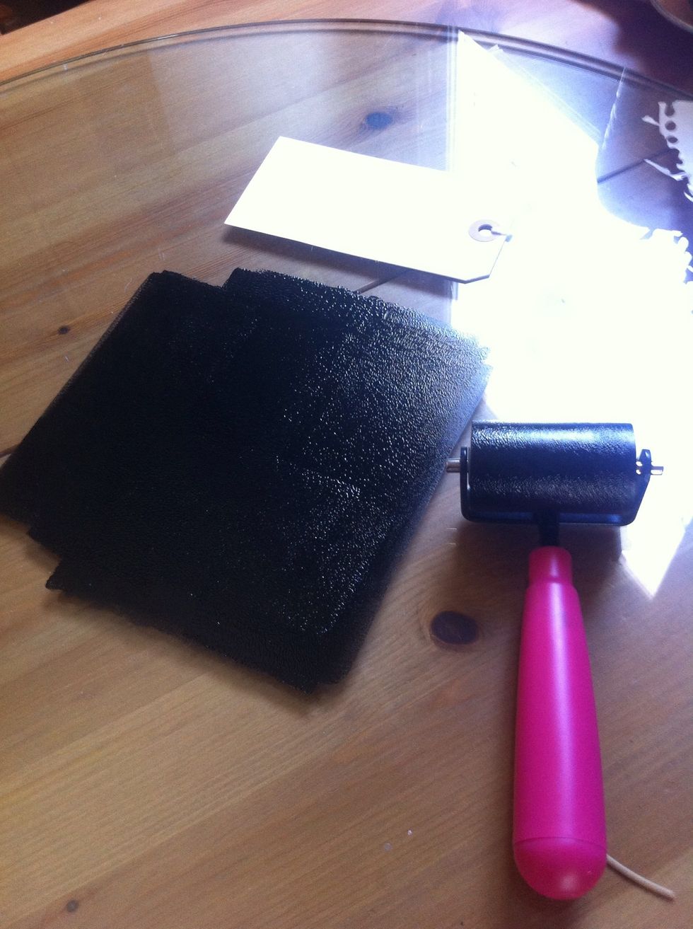 roll a small amount on to a glass surface. I found this one on the street as a part of a coffee table, and I just kicked the coffee table until the glass came out and I took it home with me.