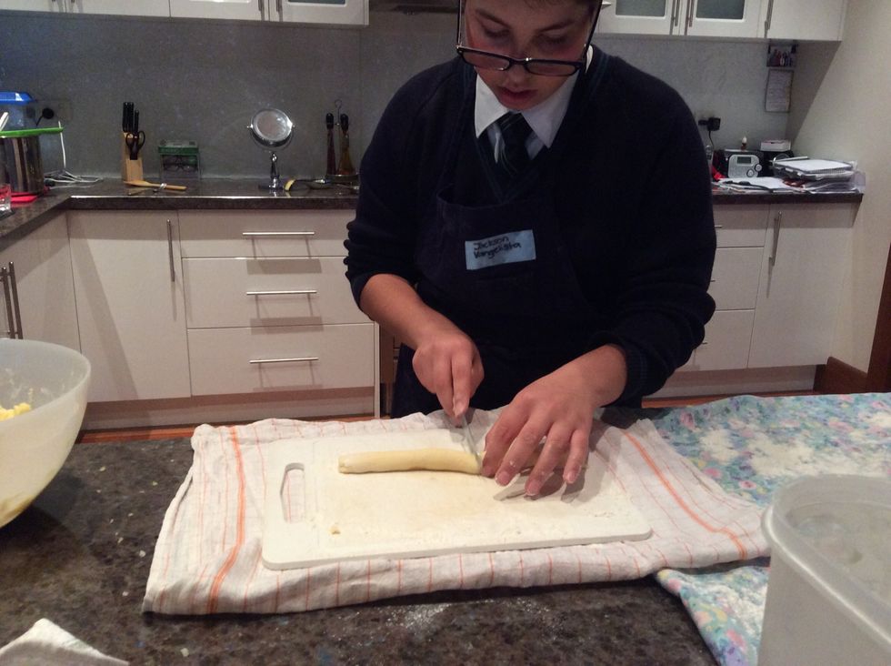 Roll and cut the gnocchi
