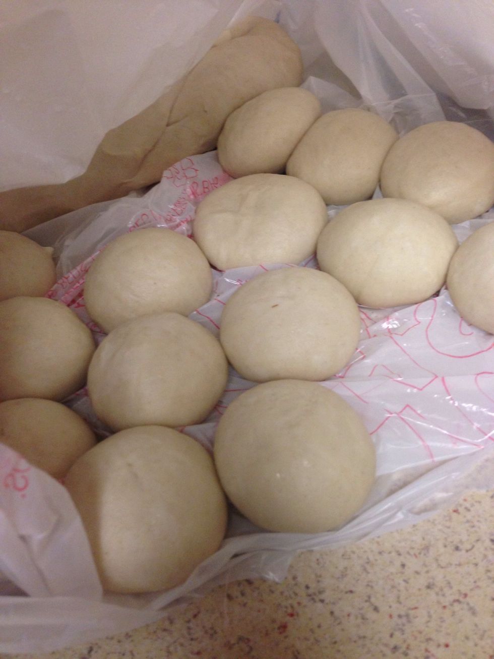 Roll and divide the dough into few pieces.