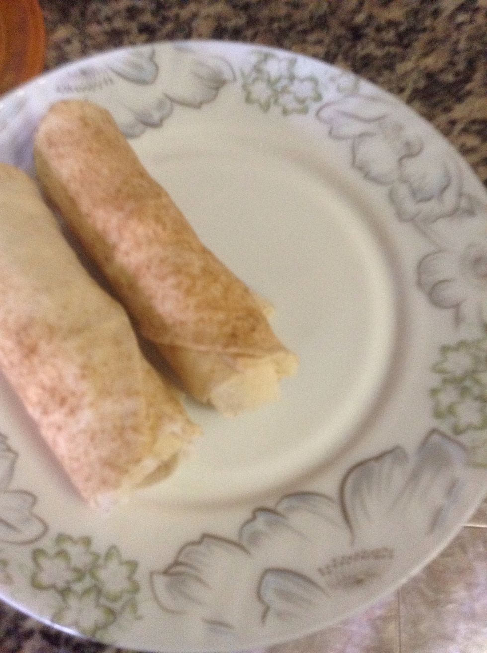 Roll and shape it like a roll :)