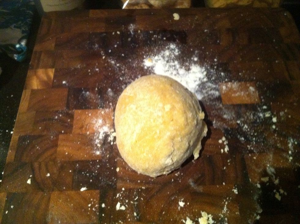 - Roll dough into a ball