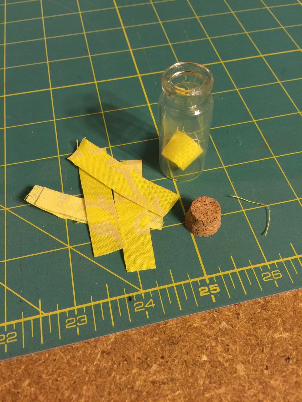 Roll each strip and place into your vial.