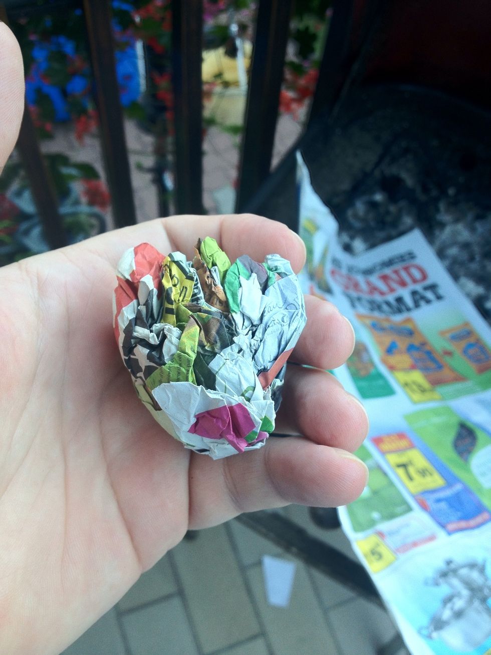 Roll in to little balls making sure there tight