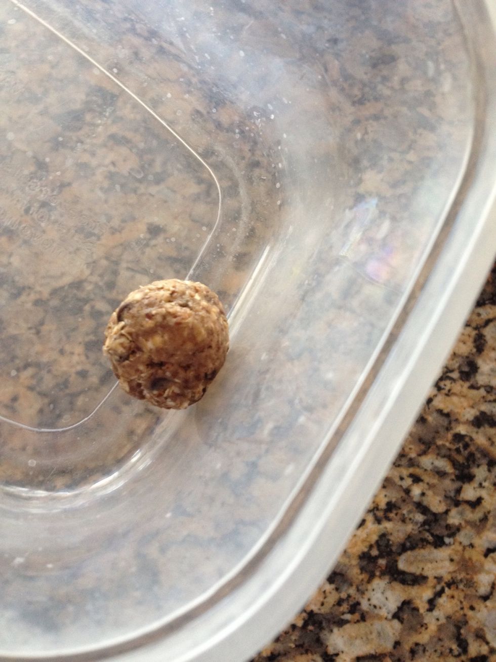 Roll into a ball and store in fridge