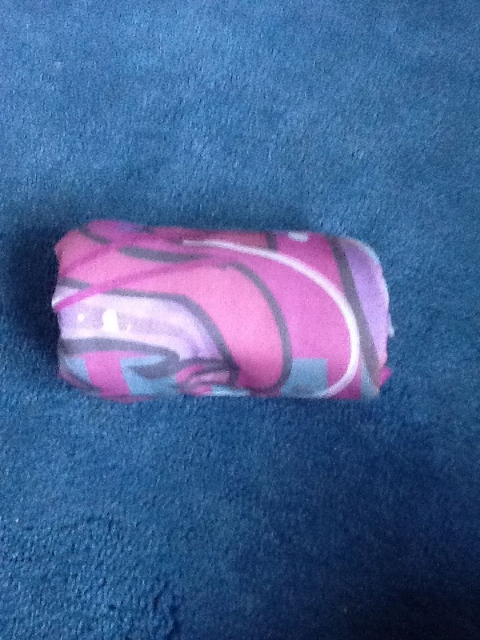 Roll it from the top down to the bottom