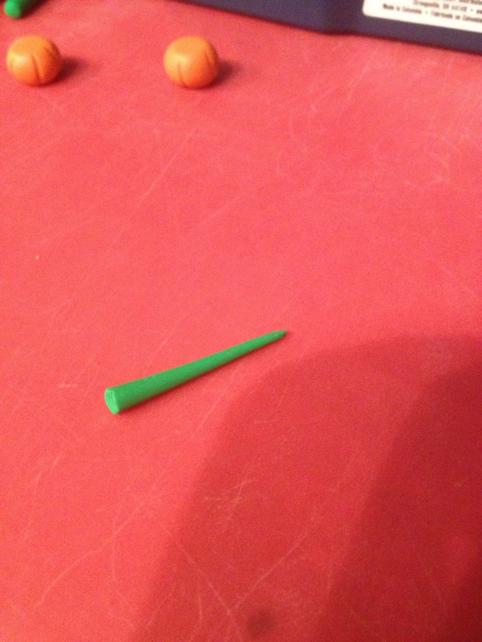 Roll it out, tapered, like so