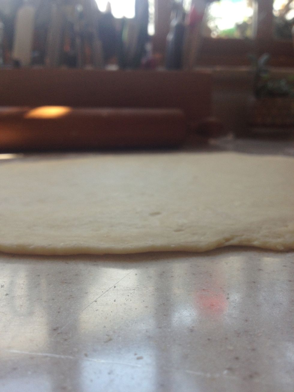 Roll it until it is thin or as thin as you desire