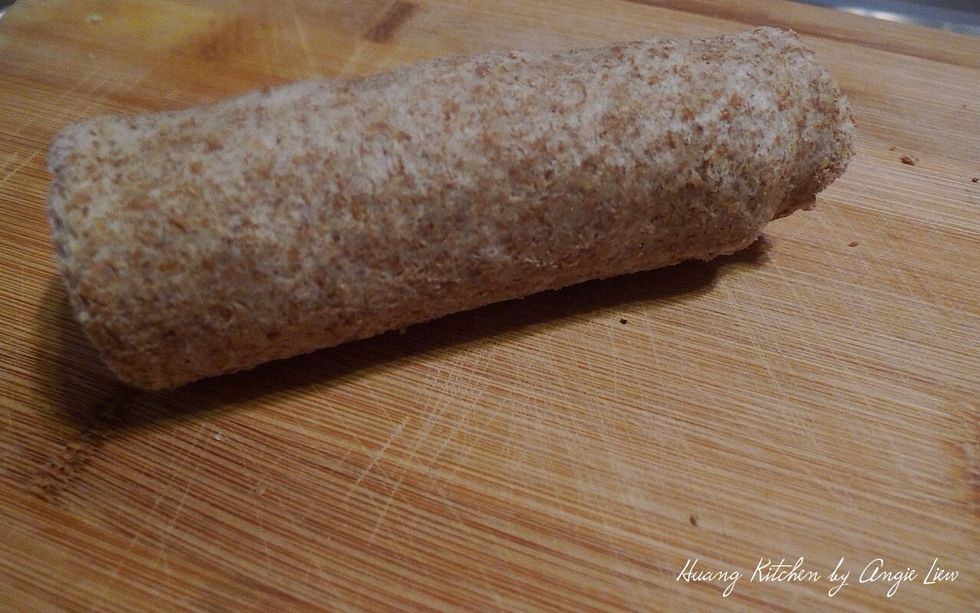 Roll it up firmly.
