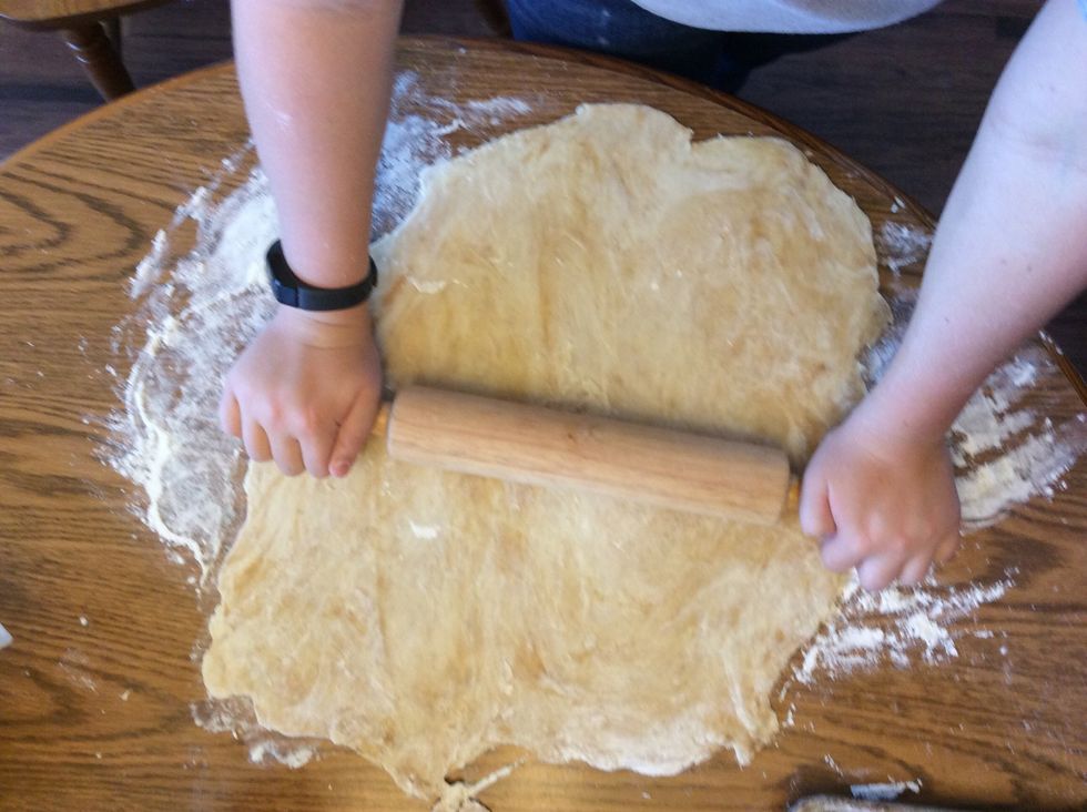 Roll out all of the dough