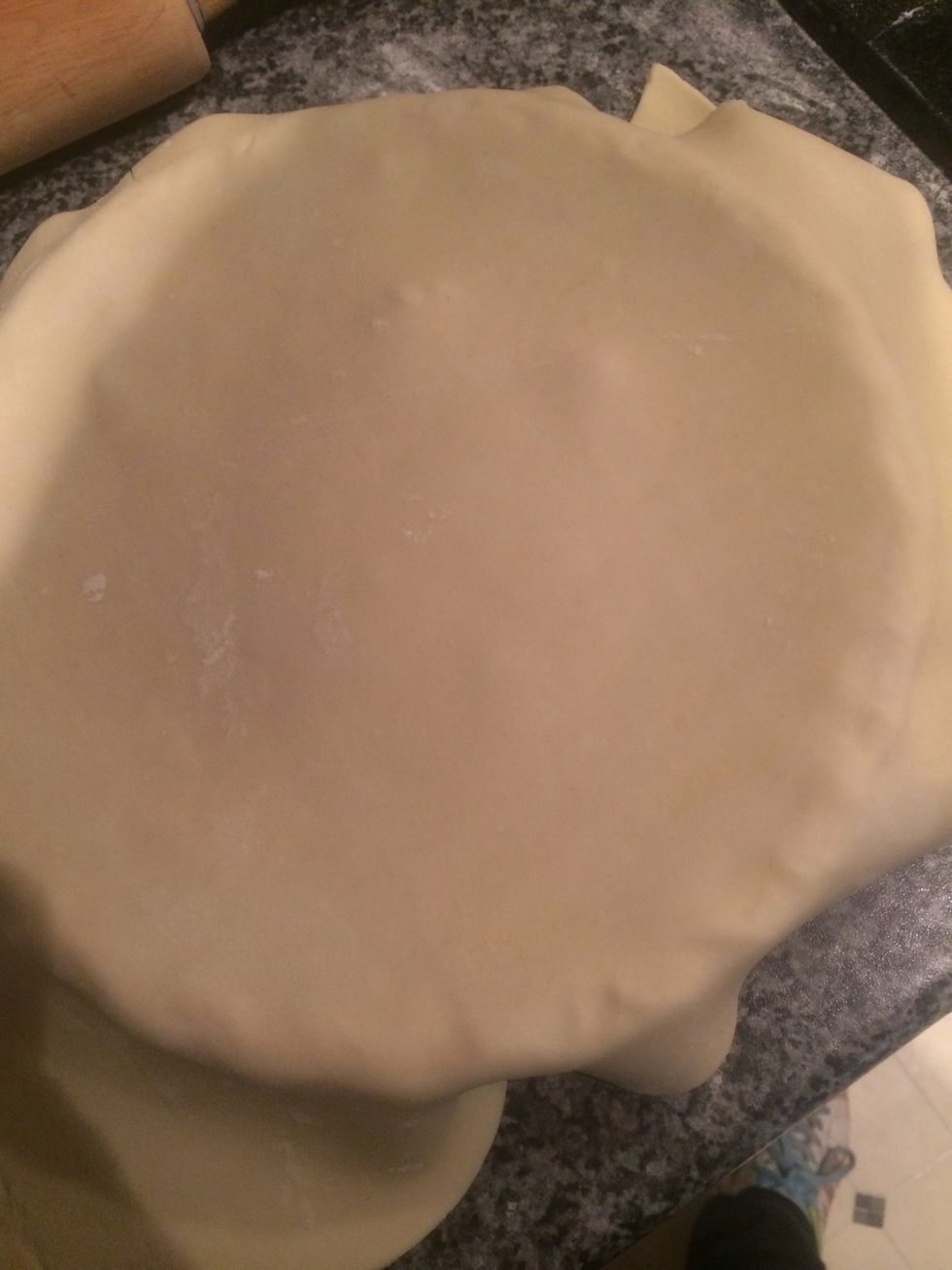 Roll out extra pastry and cover the pie!