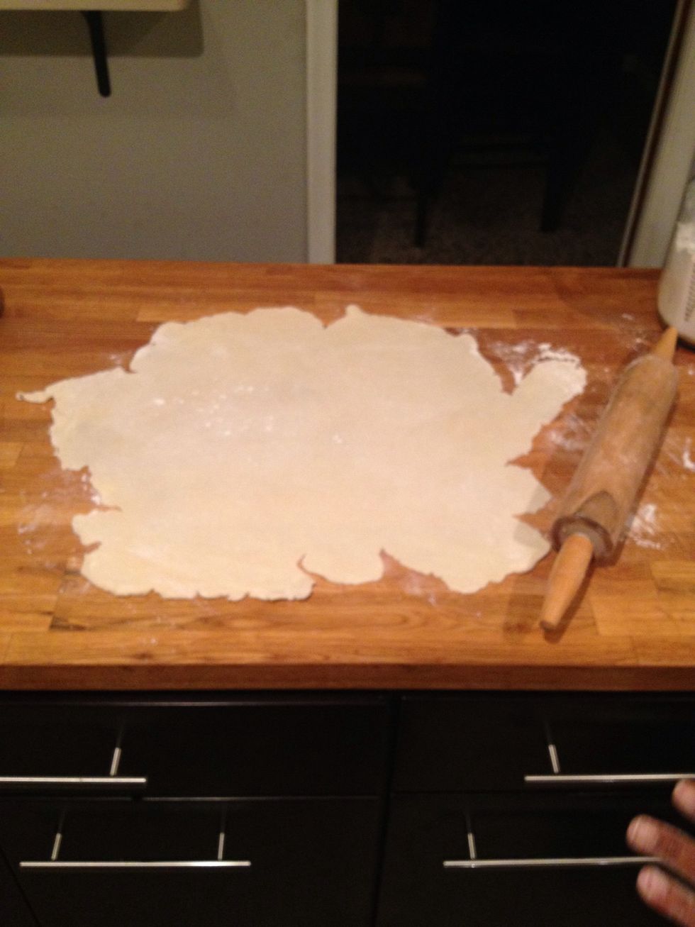 Roll out half the dough