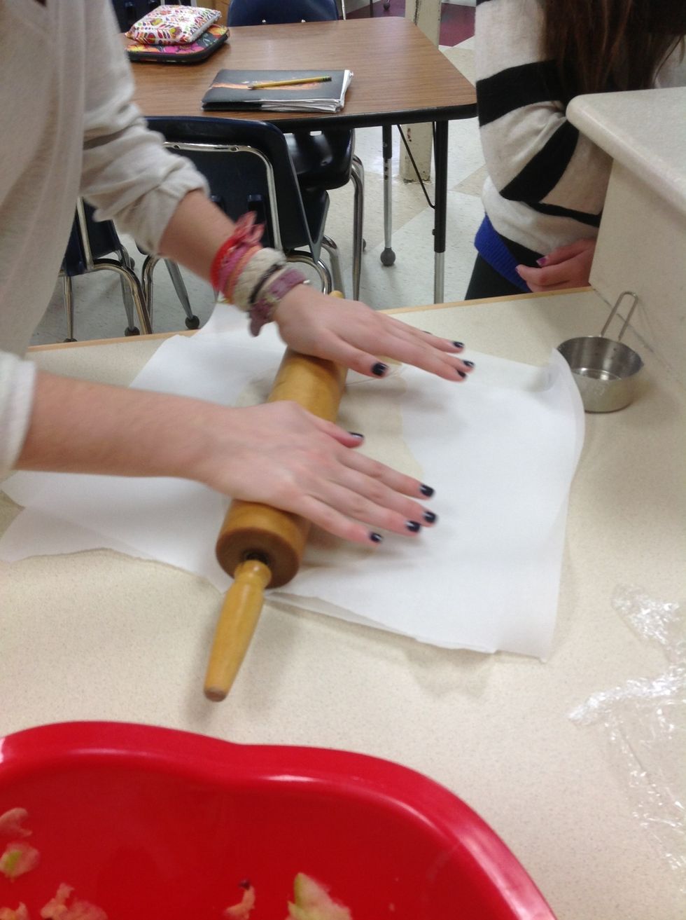 Roll out packaged dough (from Pastry Dough video).