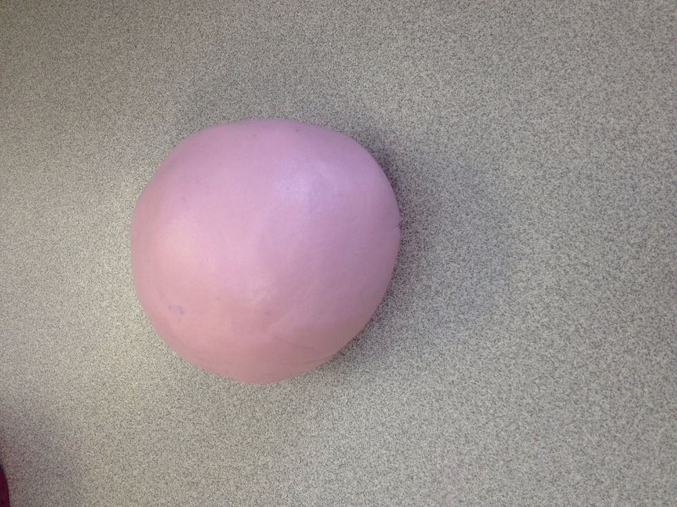 Roll out pink fondant icing
