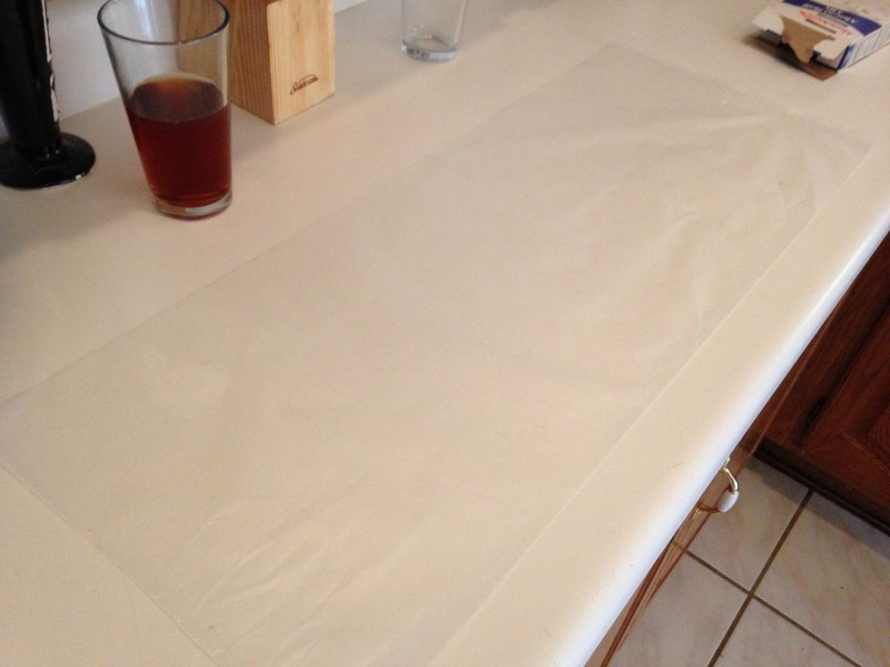 Roll out some wax paper and get the mix from the fridge.