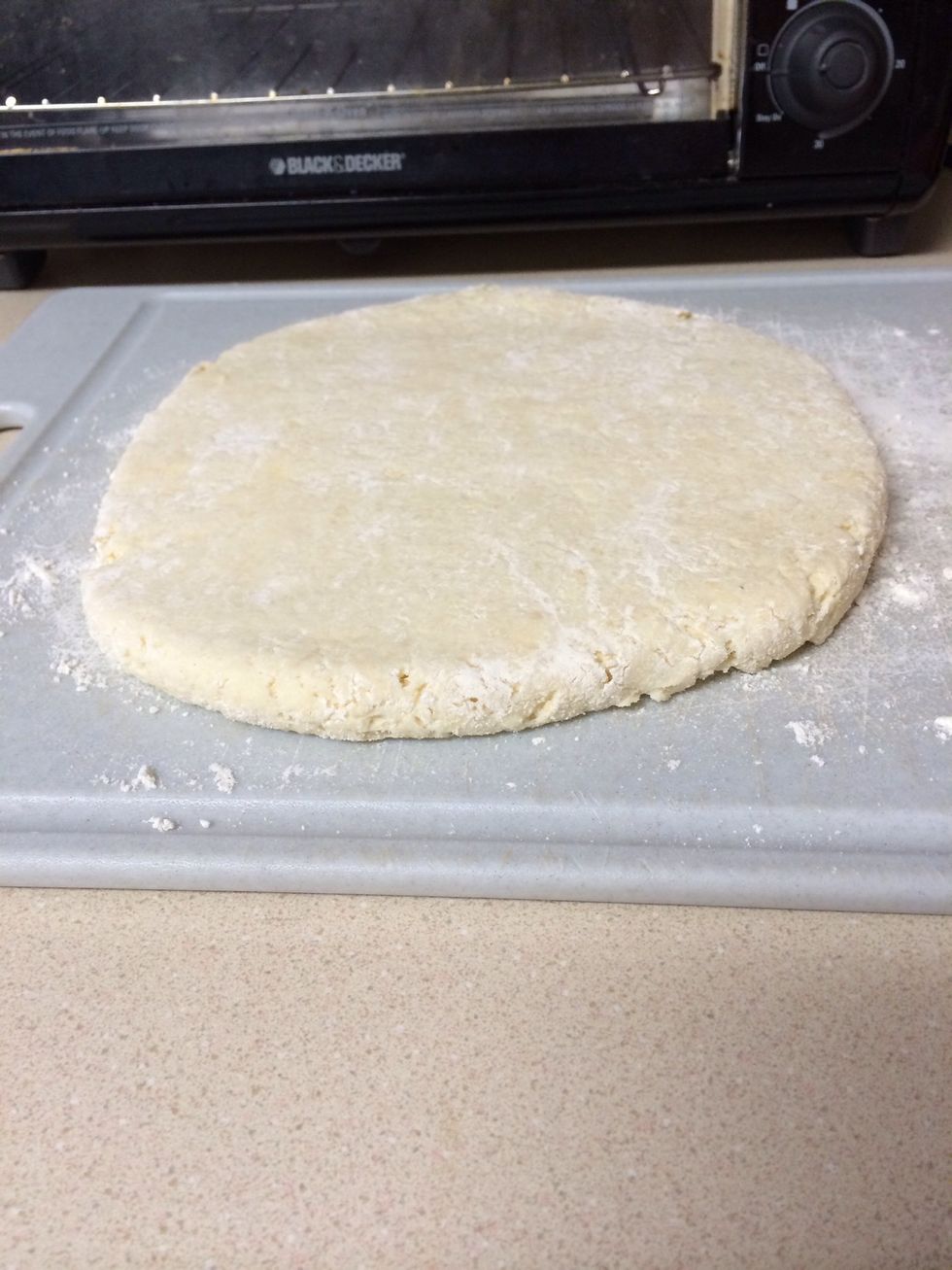 Roll out until about an inch thick