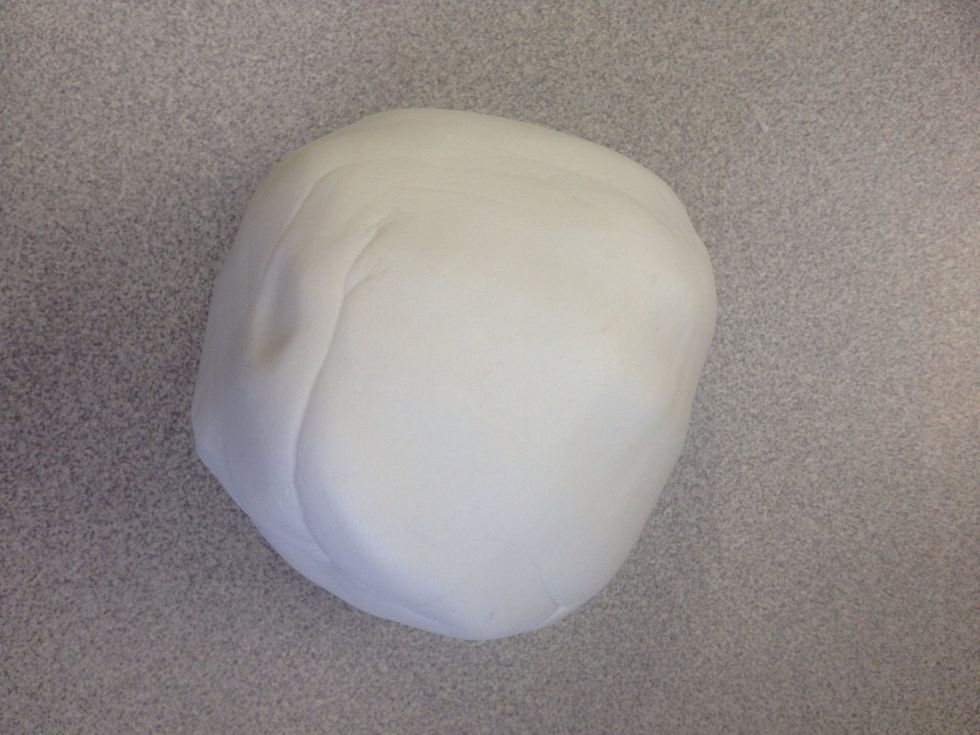 Roll out white fondant icing