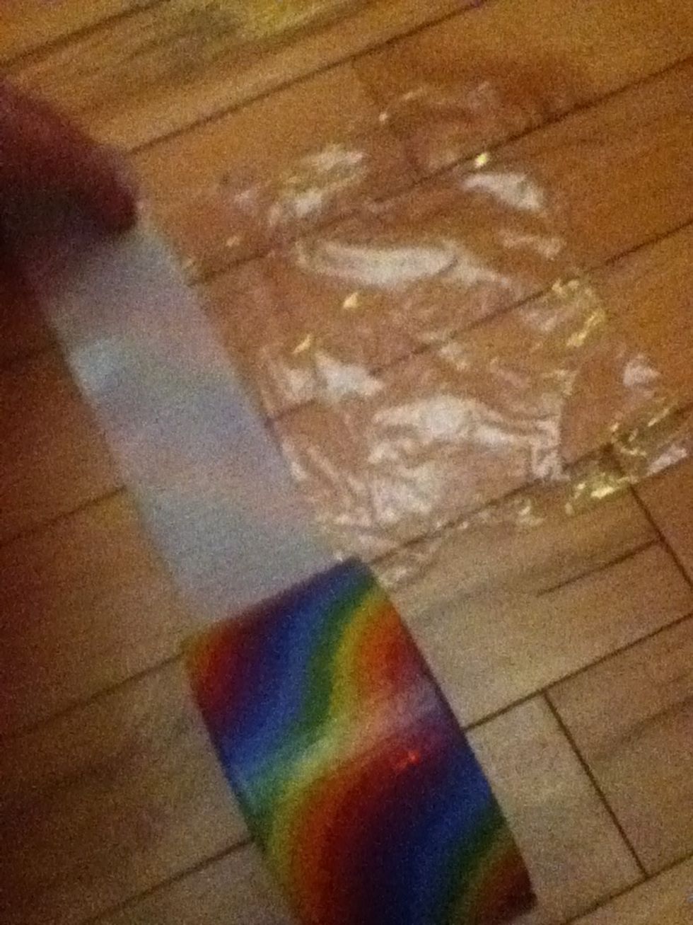 Roll some and make sure its bigger than the plastic
