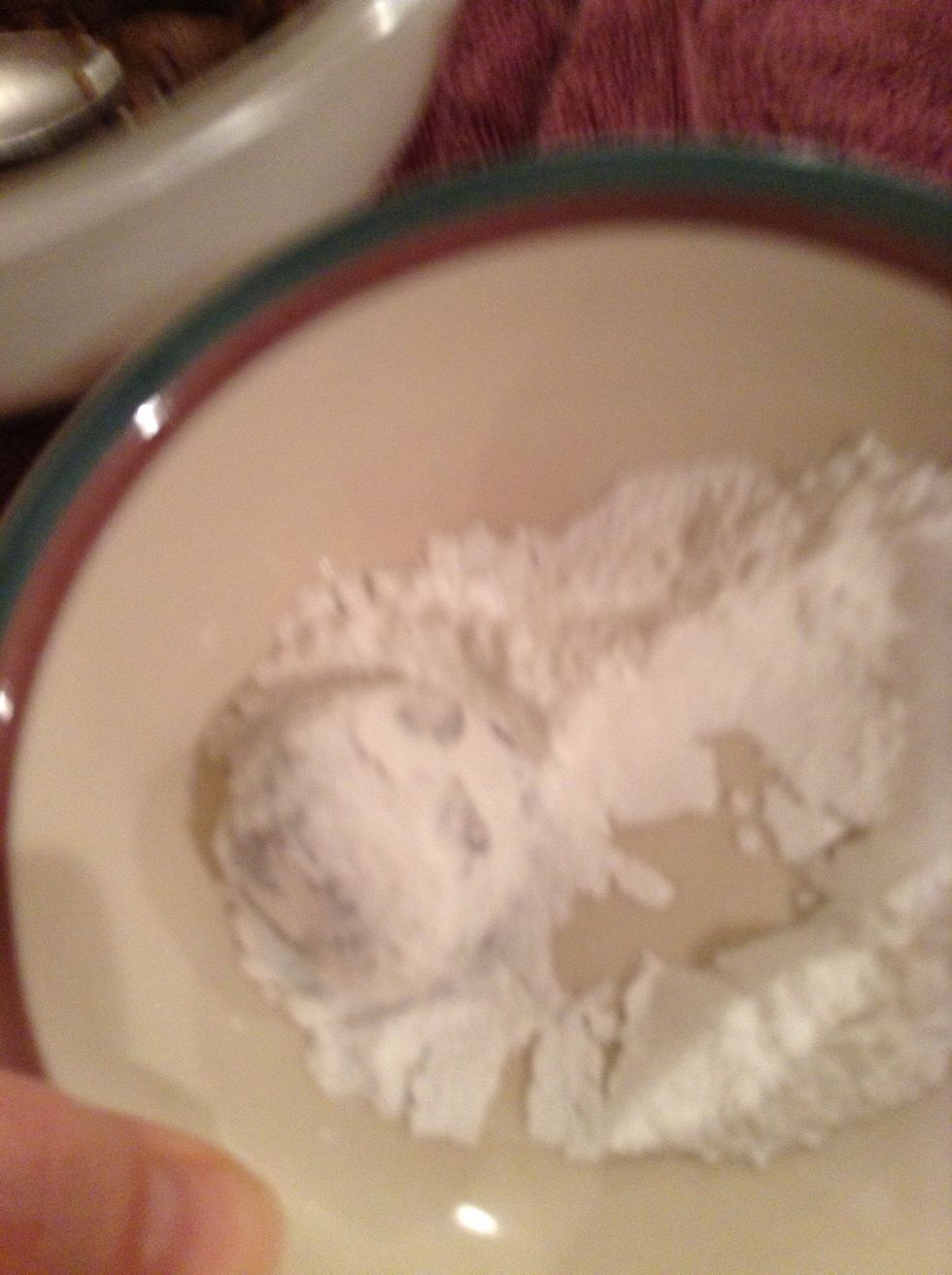 Roll the ball around until it is completely covered