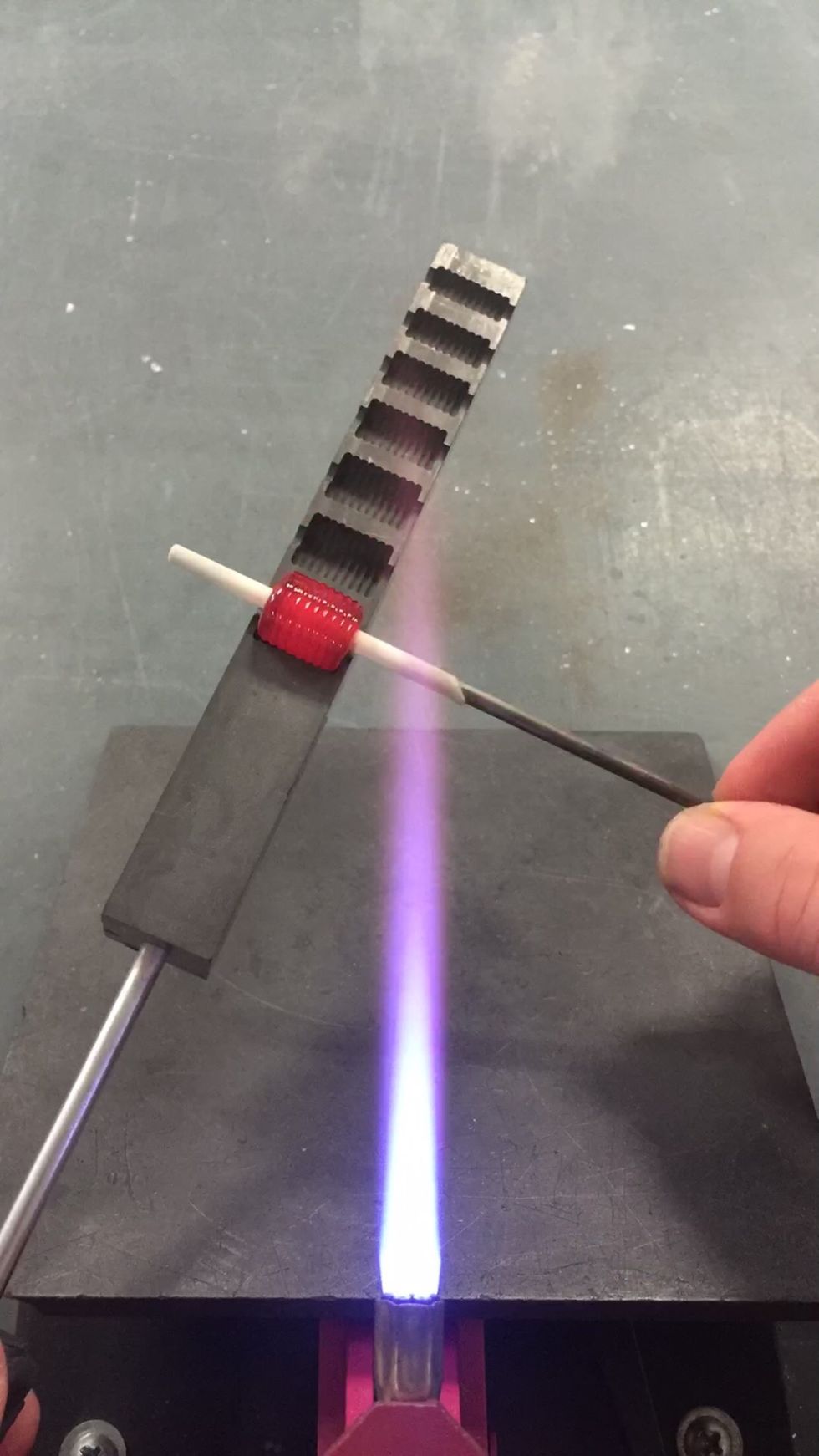 Roll the bead gently in the largest slot of the Beadroller.