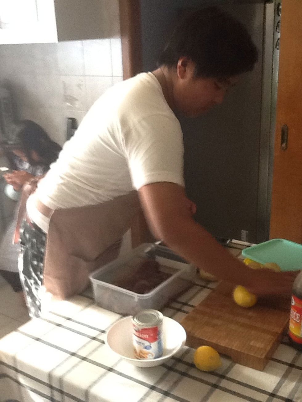 Roll the lemons to make it easier to squeeze